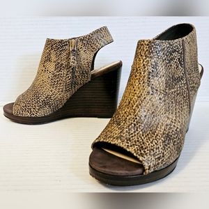 Cole Haan Ripley Sandstone Snake print Wedge Sandal